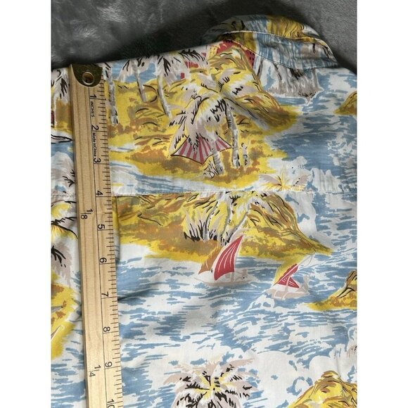 The Territory Ahead Shirt Mens Large Tall LT Hawaiian Palm Trees Beach Casual - Picture 10 of 11